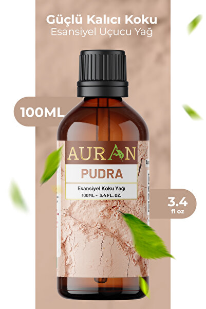 AURAN Pudra Saf Esansiyel Uçucu Yağ Buhurdanlık Yağı Difüzör Esansı Aromaterapi Ortam Küre Koku 100ml