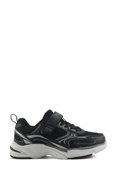 lumberjack Bulk Schwarze Leder-Sneaker für Jungen