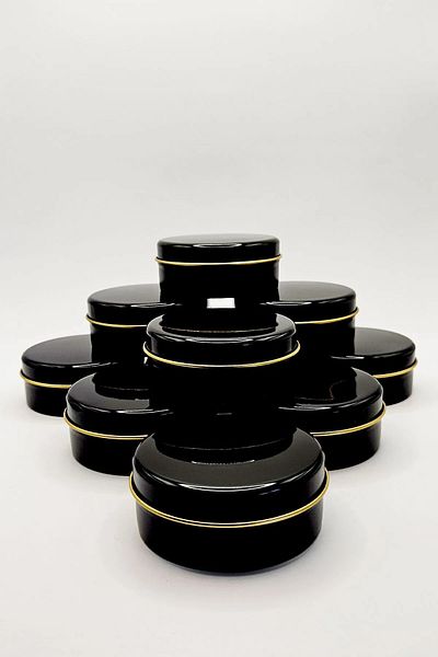 Misse Metal Tin Box - Multi-Purpose Candle, Soap and Gift Preparation Box 7,3X3,1 cm (10 Pieces)