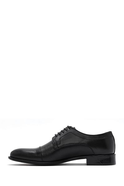 Derimod Men's Black Leather Classic Shoes 25Sfd 620118