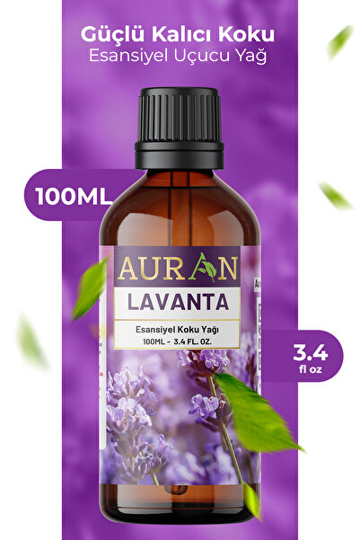 AURAN Lavanta Esansiyel Uçucu Koku Yağı Difüzör Esansı Buhurdanlık Yağı Aroma...