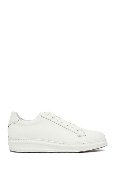 Derimod Men's White Lace-Up Leather Sneaker 25Sfd 610118