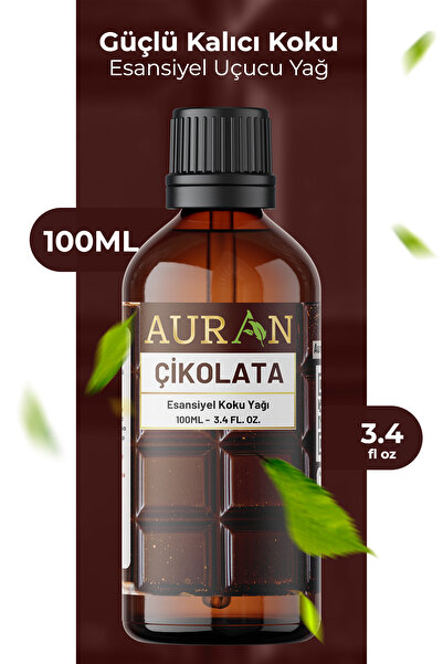 AURAN Çikolata Saf Esansiyel Uçucu Yağ Buhurdanlık Yağı Difüzör Esansı Aromaterapi Ortam Küre Koku 100ml