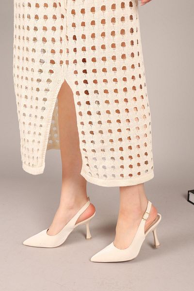 Birikon DİANA Crocodil Model Spate Deschis Stiletto TEN