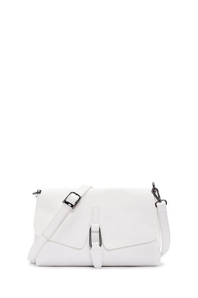 Derimod Geantă de damă, albă, cu curea lungă, tip crossbody 25SBD2102FT