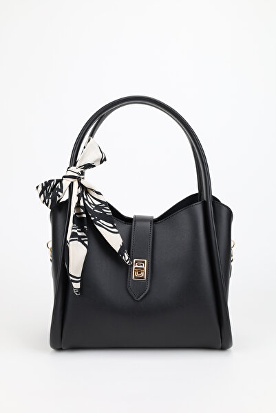 NOTHING Női fekete kézi és válltáska – részletes három rekesszel és sminkréteggel