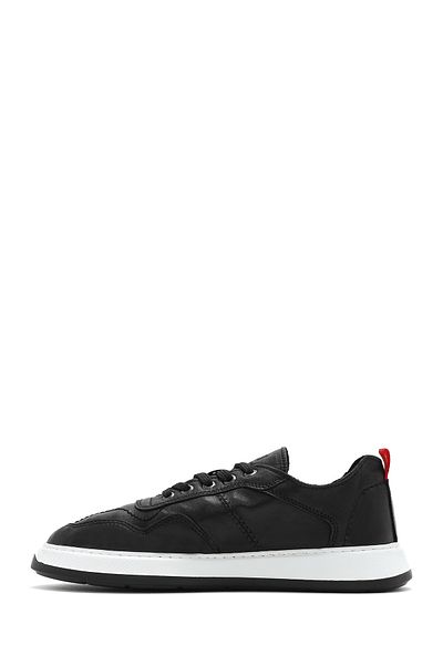 Derimod Men's Black Lace-Up Leather Sneaker 25Sfd 707018