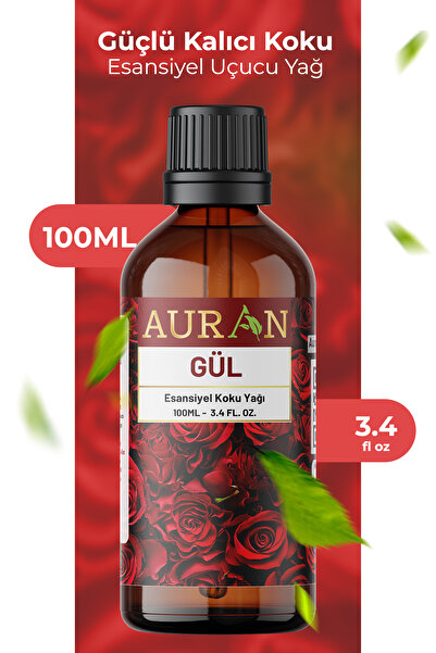 AURAN Gül Esansiyel Uçucu Koku Yağı Difüzör Esansı Buhurdanlık Yağı Aromatera...