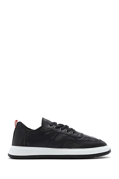 Derimod Men's Black Lace-Up Leather Sneaker 25Sfd 707018