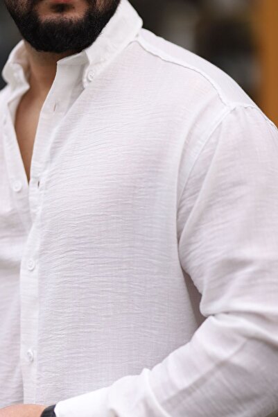 Dr Dnm Remix Ανδρικό καλοκαιρινό πουκάμισο με μακρυμάνικο λουκ από 100% βαμβάκι