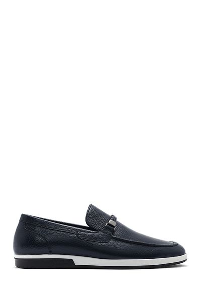 Derimod Loafer casual din piele albastru bleumarin pentru bărbați 25SFD6006FT
