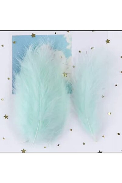 Fiyonks Atölye Kuş Tüyü, 100'lü Paket Kuş Tüy, Yapay Kuş Tüy, Süsleme Tüy