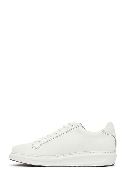Derimod Men's White Lace-Up Leather Sneaker 25Sfd 610118