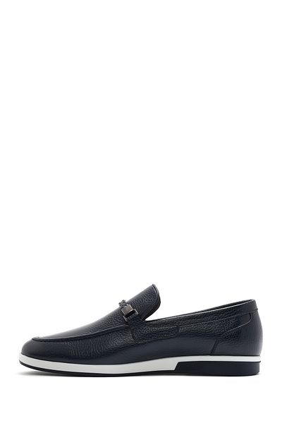 Derimod Loafer casual din piele albastru bleumarin pentru bărbați 25SFD6006FT