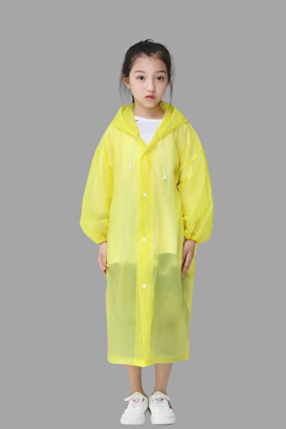 İMEXTECH Unisex Çocuk Sarı Su Rüzgar Geçirmez Yağmurluk