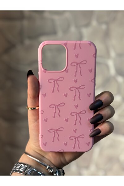 Store İphone 12 Pro/12 Uyumlu Kalp Ve Kurdale Desenli Içi Kadife Lansman Tele...