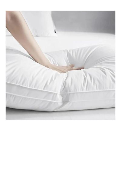 Gerenic Feather-like hotel pillow provides you with extreme softness, size 75 x 50 cm - white
