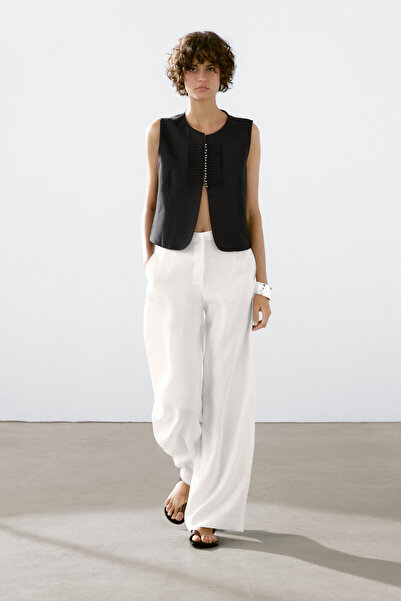 Massimo Dutti %100 keten klasik pantolon