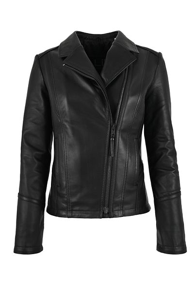 ALİN Opal Genuine Leather Jacket Black Women's Size Measurements Visual