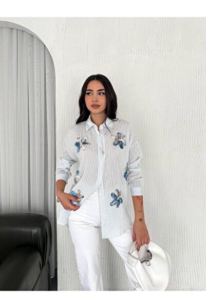 Yeys حذاء Airobin من القماش بتفاصيل زهور من الكتان