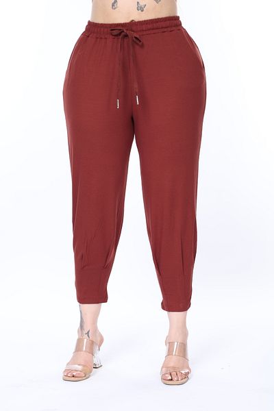 Era Lisa Comfortable Fit Lycra Plus Size Viscose Capri Pants