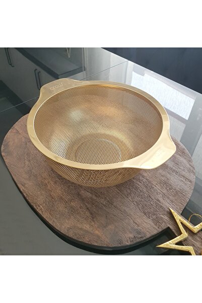 LOVYCO Gold Paslanmaz Çelik Makarna-Pilav Süzgeci 22,5 Cm