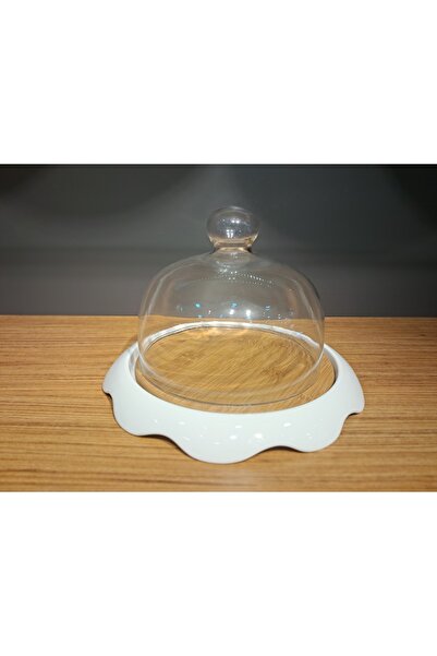 Lentebur34 Porselen Cam Fanus Pasta Kek Sunum Fanusu
