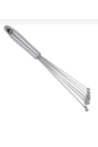 NEHAN Metal Beater 8Pcs Metal Ball Tip Chrome Handle Beater, Metal Cake Egg Beater