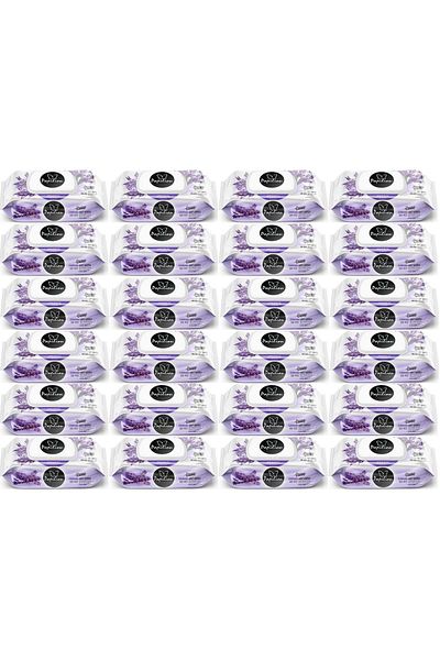 Papilion Wet Towel Wipes 100 Sheets Lavender (Set of 24) 2400 Sheets