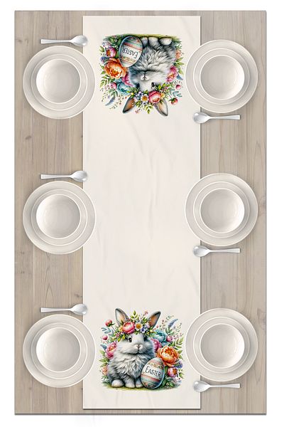 Bertille Home Spring Series 140X40 cm Digital Printed Runner (Spring Easter Easter)