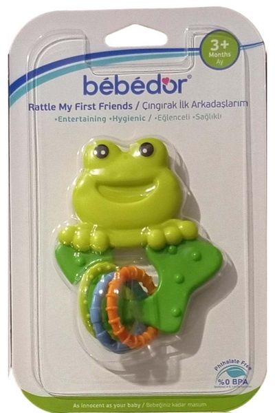 Bebedor خشخيشة خضراء - رمز صديقي الأول 592 (الضفدع)