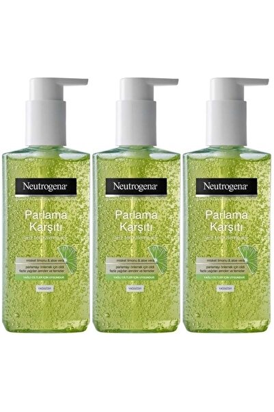 Neutrogena جل تنظيف المسام واللمعان المرئي والشفاف 200 مل (3 عبوات)