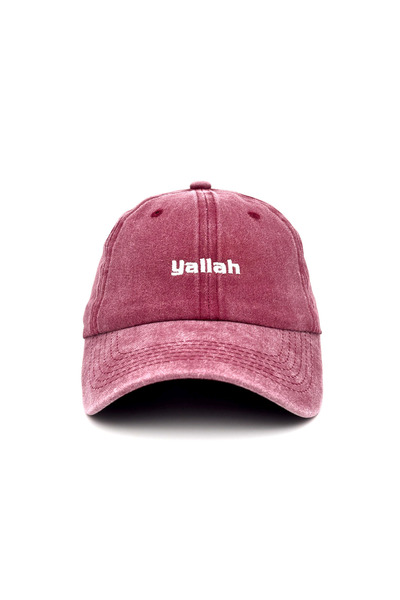 Hatclo Yallah Nakış İşlemeli Bordo Kep Şapka