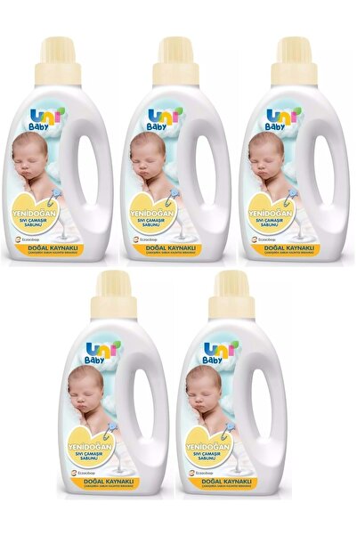 Uni Baby Yeni Doğan Çamaşır Deterjanı/sabunu 1500ml (SARI) (5 Lİ SET)