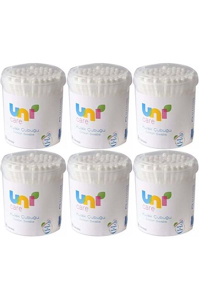 Uni Baby Ear Cleansing Swabs 200 Pieces (Set of 6)