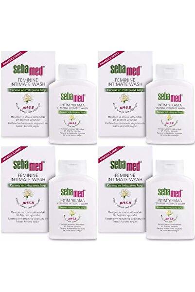 Sebamed İntim Menapoz Likit 200ml Ph6.8 (GENİTAL BÖLGE TEMİZLEYİCİ) (4 LÜ SET)