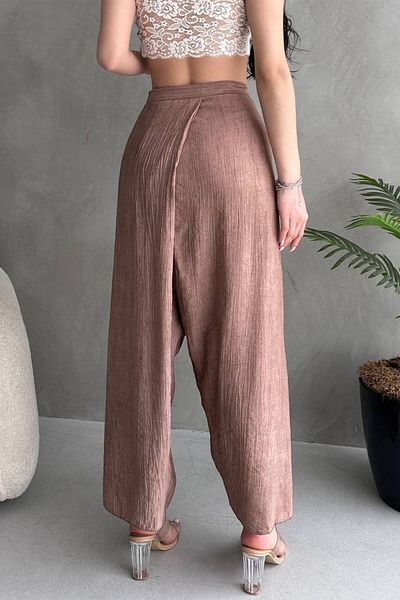 DENİKK TREND ANVELOPE CUT ΦΑΡΚΙ ΧΑΛΑΡΟ ΠΑΝΤΕΛΟΝΙ ΜΕ ΖΩΝΗ ΜΕ ΜΕΤΑΞΩΤΗ ΚΟΡΥΦΑΣ