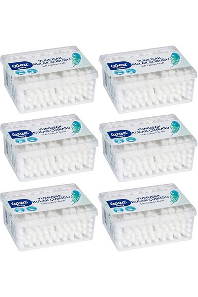 Wee Baby Safety Ear Sticks 60 Pk (Wee-894) (Set of 6)