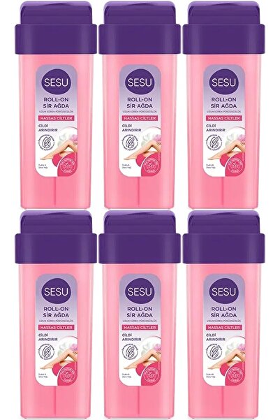 Sesu Roll-On Sir Ağda 100ML Pembe Hassas Cilt (6 Lı Set)
