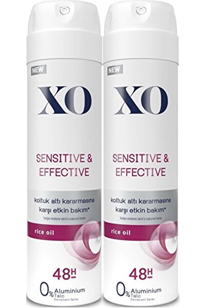 Xo Deodorant 150ML Women-Kadın Sensitive & Effective (2 Li Set)