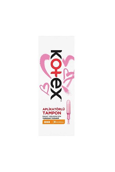 Kotex مجموعة وسادات عادية مكونة من 40 قطعة مع أداة تطبيق (5PK*8)