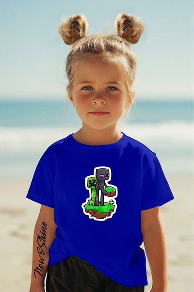 New Shine 1 tricou este un cadou pentru achiziții de 6 și mai sus în coș - Tricou supradimensionat pentru copii imprimat