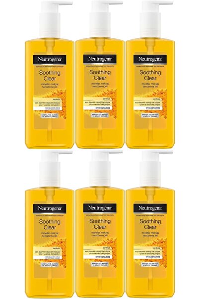Neutrogena Soothing Clear Micellar Facial Cleansing Gel 200ml (Set of 6)