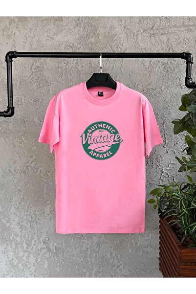 Tarzsokak خمر مطبوعة الوردي الرجال المعتاد