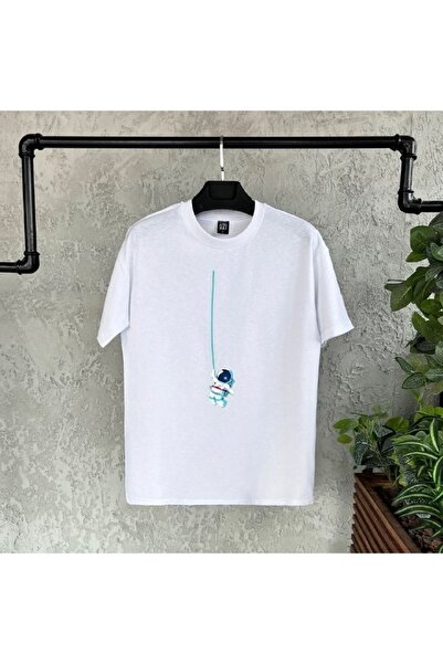 Tarzsokak Bărbați albi cu imprimeu astronaut