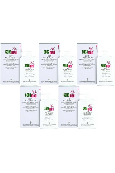 Sebamed Face and Body Cleansing Liquid 1000ml (Set of 5)