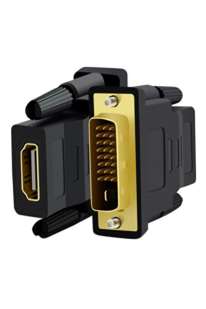 Derwell Yeni 2025 (24 1) Dvı Erkek To Hdmı Dişi Çevirici Dvi To Hdmi Full Hd 1080p Dönüştürücü 25 Pinli