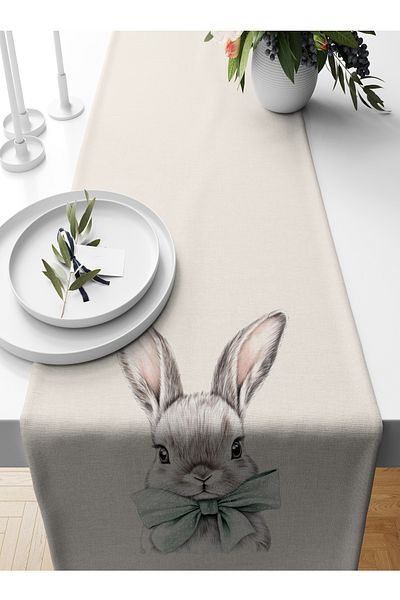 Bertille Home Spring Series 140X40 cm Digital Printed Runner (Spring Easter Easter)