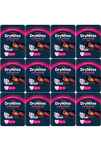 DryNites Emici Gece Külodu/Külot Bez Kız 13+ Yaş (48-60KG) X Large 240 Adet M...