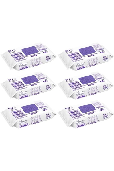 MR.OXY Mr. Oxy 100 ورقة منشفة تنظيف الأسطح مستوحاة من اللافندر - غطاء بلاستيك...